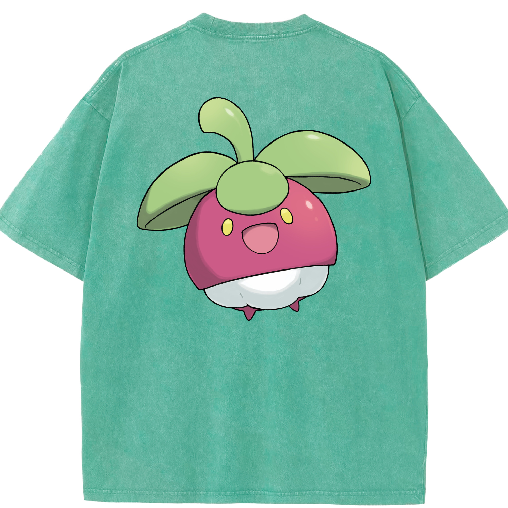 （画像用） ポケットモンスター Pokémon 綿100% ヴィンテージ風 半袖Tシャツ（背面プリント）